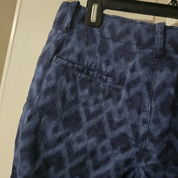 Gap Linen Blend Lived In Chino Shorts, Navy Blue Ikat Print, Men's Size 31, EUC! - Picture 5 of 9